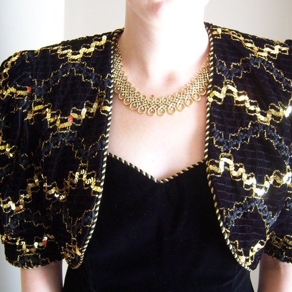 Vintage Velvet 3 pieces outfit from 1980. - Picture 4 of 12